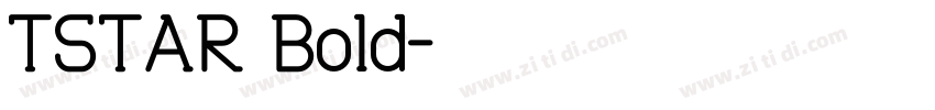 TSTAR Bold字体转换
